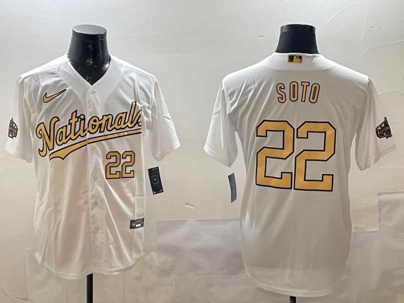 Men Washington Nationals #22 Soto White All Star Game 2025 Nike MLB Jersey style 4->washington nationals->MLB Jersey